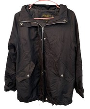 Bella Donna Moda Italiana Women’s Black Hooded Zip Jacket Size M (479) picture