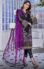 pakistani 3 Piece embroidered suit For Women’s Size Large picture