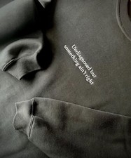 Embroidered Undiagnosed but something ain't right Sweater Funny Spectrum ADHD picture