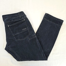 KUHL Rydr Lean Canvas Hiking Pants Dark Blue Patina Dye Men's 38x32 (37x31) picture