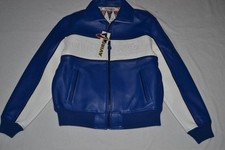 AUTHENTIC MENS Avirex SUPER SPIDER RACER JACKET BLUE BRAND NEW ALL SIZES picture