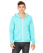 Bella + Canvas Unisex Poly-Cotton Sponge Fleece Full-Zip Hooded Sweatshirt 3739 picture