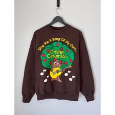 Online Ceramics Listen To Nature #2 Crewneck - Size Medium - Brown - NEW picture