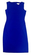 Stunning Calvin Klein Starburst Sheath Dress A-line Sleeveless Blue New Women picture