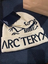 Arc'teryx Bird Word Toque Beanie Hat Beige Void Wool Winter Ski Unisex NWT 2025 picture