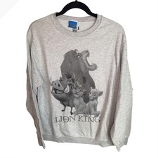Vintage Y2K Freeze Disney Lion King Sweatshirt Gray Crewneck Fruit of the Loom M picture