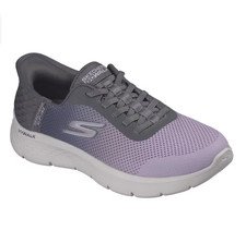 Skechers Women's Slip-Ins GO WALK Flex Grand Slip-On Charcoal Lavender Medium picture