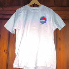 Vintage Hanes Beefy-T Men's L White Cotton Crew Neck Short Sleeve Laughlin NV picture