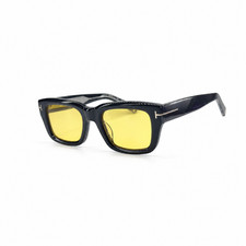 Tom Ford FT1327 Icon Sunglasses Black Frame Yellow Lens New w/ Box Condition picture