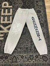 Size Large- Sp5der Arach NY Phobia Sweatpants Grey- NYFW promo sample 5/25 picture