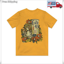 Colt 45 Party Mule 1982 Vintage Retro Beer Advertising Distressed T-Shirt picture