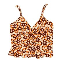 Funky Floral 70s Groovy Cami, Women's Large picture