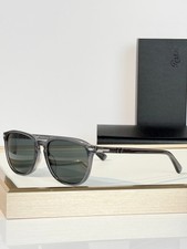 Persol PO3019S Sunglasses 52 口 18-140 Grey Transparent Frame Green Lens Eyewear picture