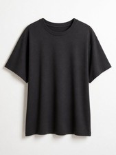 torrid Black Short-Sleeve Crew Neck Super-Soft Ribbed Tee - 2 picture