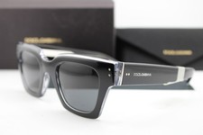 NEW DOLCE & GABBANA DG 4413 675/R5 BLACK CLEAR AUTHENTIC SUNGLASSES 48-23 picture