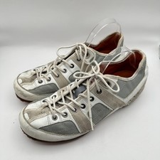 Tsubo Sneakers White Gray Leather Shoes Mens US 9 Y2K Futuristic Fashion Casual picture
