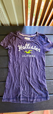 Hollister Women's XS Gray Crew Neck Short Sleeve Embroidered California Tee picture