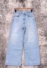 Paige Anessa Jeans 27 Womens Wide Leg Cropped In Martini Light Wah picture