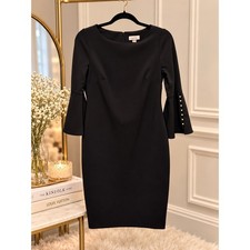 Black Calvin Klein Midi Professional Dress Size 6 picture