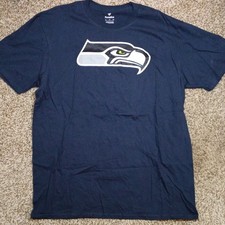 Fanatics Seattle Seahawks Alexander 37 Blue Cotton Jersey Crew Neck Tee Men's XL picture