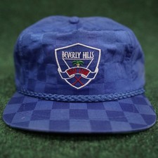 Vintage Beverly Hills Golf Club Hat - Blue Check picture