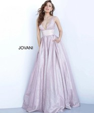 Jovani Rose Sparkly Ballgown Size 12 picture