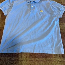 Blue lacoste polo shirt size picture