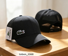 LACOSTE Outdoor Leisure Travel Style black Curved brim baseball cap picture