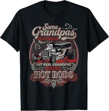 Vintage Hot Rods T-Shirt for Grandpas - Retro Automotive Graphic Tee picture