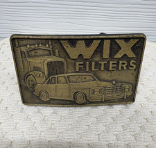 RARE VTG WIX Filters Belt Buckle auto truck car picture