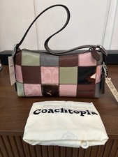 NWT Coach Coachtopia Alter Ego Small Shoulder Patchwork Leather Cow 🐄 CGP69 picture