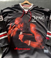 2pac All Eyes On Me Album Cover Hockey Jersey for sale (Brand New) Rare Item picture