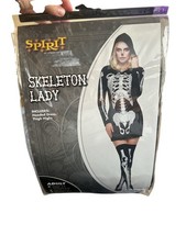Womens Spirit Skeleton Costume M 8-10 picture