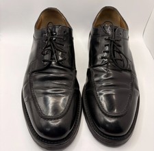 To Boot New York Adam Derrick Black Leather Apron Toe Oxfords 509 Italy Mens 8.5 picture