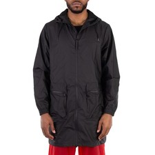 Rains Men's Black Long Cargo Jacket picture