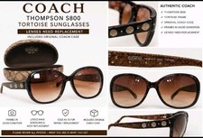 Coach Thompson S800 Tortoise Sunglasses w/ Original Coach Case – Needs New... picture