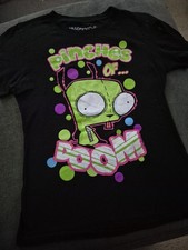 Mighty Fine Invader Zim Shirt Y2k Vtg Teen Girl Size M picture