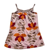 Mossimo womens vintage top size L floral Festval garden cottage cami cotton tank picture