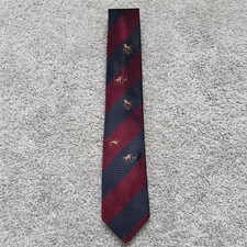 Vintage Hermès Paris Neiman Marcus Silk Tie Equestrian Horse Jumping picture