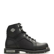 Harley-Davidson Edgefield D93885 Mens Black Leather Motorcycle Boots picture