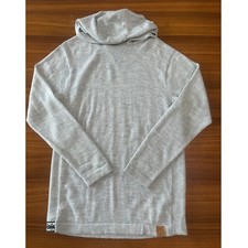 Paka Hoodie Royal Alpaca Blend Unisex Medium Light Grey Knit Pullover Sweater picture