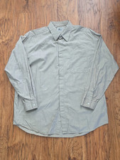 V2 by Versace Men's Light Gray Button Up Dress Shirt Vintage Cotton 17L picture