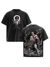 Kratos God Style Graphic TShirt Short Sleeve Tee Streetwear picture