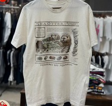 Vintage Sea Otters Monterey Bay Aquarium T Shirt picture