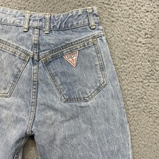 Vintage Guess Georges Marciano Jeans Womens 26 Acid Wash Tapered Zip Ankle 80s picture