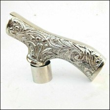 Antique Stylish Solid Brass Handle For Walking Stick Canes Handmade Gift picture