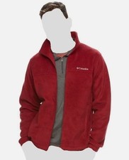 Men's Columbia Steens Mountain Fleece In Red Full Zip Jacket Size Medium NWT picture