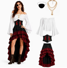 5pcs Women Pirate Costume Set for Halloween picture