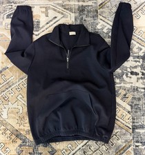Moncler Cotton Half-Zip Sweatshirt Midnight Blue Size XL/4 picture