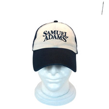 Samuel Adams Beer Hat Blue White Cap Adjustable Strapback 100% Cotton picture